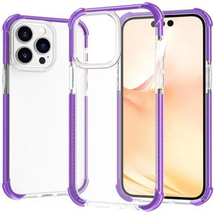 Mobigear Full Bumper Coque iPhone 14 Coque arrière Rigide Anti-Chocs - Violet