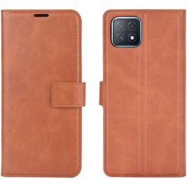 Mobigear Wallet Housse OPPO A73 5G Etui Porte-Monnaie - Marron