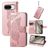 Mobigear Butterfly Housse Google Pixel 8 Etui Porte-Monnaie - Rose doré