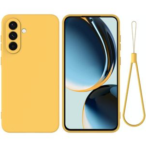 Mobigear Rubber Touch Coque Samsung Galaxy S26 Coque arrière en Silicone - Jaune