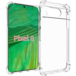 Mobigear Cushion Coque Transparente Google Pixel 8 Coque arrière en TPU Souple Anti-Chocs - Transparent