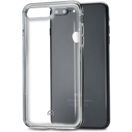 Mobilize Gelly Plus Coque iPhone 7 Plus Coque arrière en TPU Souple - Transparent / Noir