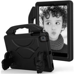 Mobigear Thumbs Up Coque iPad Mini 5 (2019) Coque de tablette pour enfants avec Poignée Enfants en EVA - Noir
