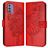 Mobigear Butterfly Housse Nokia G42 Etui Porte-Monnaie - Rouge
