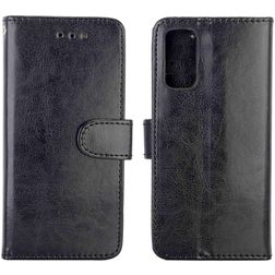 Mobigear Wallet Housse Samsung Galaxy S20 Etui Porte-Monnaie - Noir
