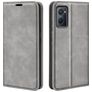Mobigear Retro Slim Housse OPPO A76 Etui Porte-Monnaie - Gris