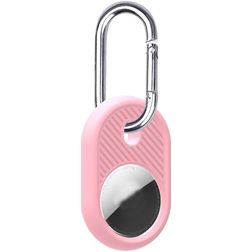 Mobigear Circle Coque Apple AirTag Porte-clés en en TPU Souple - Rose