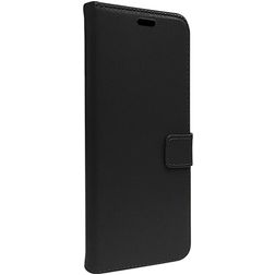 Valenta Gel Skin Housse iPhone 15 Plus Etui en Cuir Véritable Porte-Monnaie - Noir