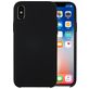 Mobigear Rubber Touch Coque iPhone XS Coque arrière en Silicone - Noir