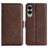 Mobigear Slim Magnet Housse Samsung Galaxy S25 Edge Etui Porte-Monnaie - Marron