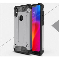 Mobigear Outdoor Coque Motorola One Power Coque arrière Rigide Anti-Chocs - Gris