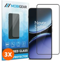 Mobigear Premium OnePlus Nord 4 Verre trempé Protection d'écran - Compatible Coque (Lot de 3)
