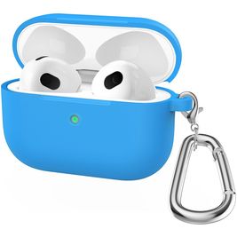 Mobigear Classic Coque Apple AirPods 3 Coque en Silicone Souple - Bleu