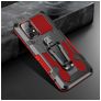 Mobigear Armor Stand Coque Samsung Galaxy A52 Coque arrière Rigide Anti-Chocs avec Support Amovible - Rouge