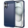 Mobigear Brushed Slim Coque iPhone 16 Plus Coque arrière en TPU Souple - Bleu