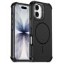Mobigear Airbag Shockproof Coque iPhone 17 MagSafe Coque arrière Rigide Anti-Chocs - Noir