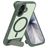 Mobiparts Hardcover Coque iPhone 17 MagSafe Coque arrière Rigide avec Support Amovible - Satin Green