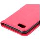 Mobigear Flowers Housse iPhone SE (2020) Etui Porte-Monnaie - Magenta