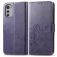 Mobigear Clover Housse Motorola Moto E32 Etui Porte-Monnaie - Violet