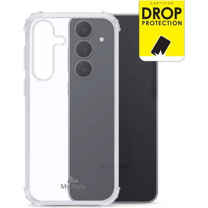My Style Protective Flex Coque Transparente Samsung Galaxy S25 FE Coque arrière en TPU Souple Anti-Chocs - Transparent
