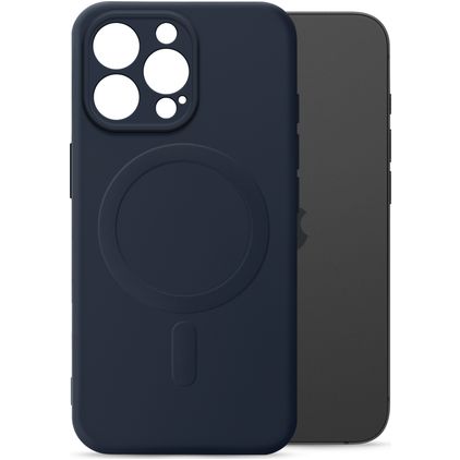 My Style Protective Flex Coque iPhone 15 Pro MagSafe Coque arrière en TPU Souple - Bleu Marin