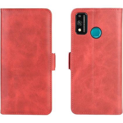 Mobigear Slim Magnet Housse HONOR 9X Lite Etui Porte-Monnaie - Rouge