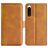 Mobigear Slim Magnet Housse Sony Xperia 5 IV Etui Porte-Monnaie - Cognac