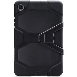 Xccess Survivor Essential Coque Samsung Galaxy Tab A7 Lite Coque arrière en Plastique rigide,Silicone + Support Amovible - Noir