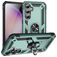 Mobigear Armor Ring Coque Samsung Galaxy S23 FE Coque arrière Rigide Anti-Chocs avec Anneau-Support - Vert