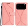 Mobigear Stitch Housse iPhone 17 Pro Max Etui Porte-Monnaie - Rose