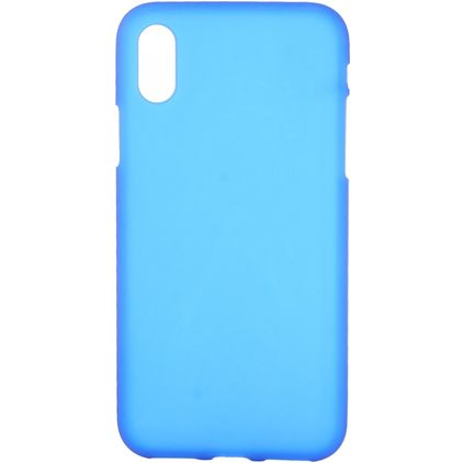 Mobigear Colors Coque iPhone XS Max Coque arrière en TPU Souple - Bleu