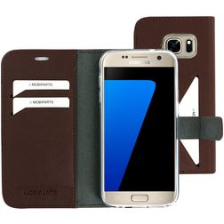 Mobiparts Classic Wallet Housse Samsung Galaxy S7 Etui Porte-Monnaie - Marron