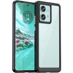 Mobigear Crystal Coque Motorola Edge 40 Neo Coque arrière Rigide - Noir