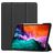 Mobigear Tri-Fold Gel Coque iPad Pro 12.9 Pouces (2022) Etui en TPU,Similicuir + Porte-crayon - Noir