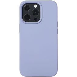 Mobigear Rubber Touch Coque iPhone 14 Coque arrière en Silicone - Gris