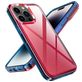 Mobigear Crystal Coque iPhone 14 Pro Max Coque arrière Rigide - Transparent / Rouge