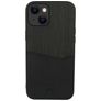 Valenta Card Slot Coque iPhone 13 Coque arrière en Cuir Véritable avec Porte-Cartes - Noir