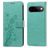 Mobigear Flowers Housse Google Pixel 11 Pro Etui Porte-Monnaie - Vert