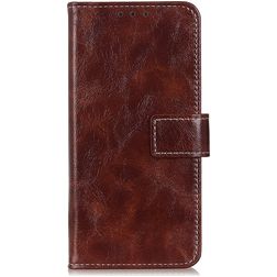 Mobigear Basic Housse LG K50s Etui Porte-Monnaie - Marron
