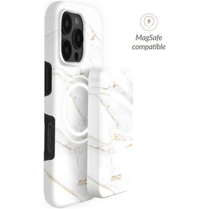 MIO - Batterie externe 5.000 mAh 15W - Compatible MagSafe - White Marble