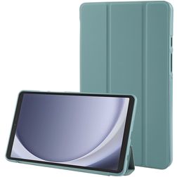 Mobigear Tri-Fold Gel Coque Samsung Galaxy Tab A11 Etui en TPU,Similicuir - Vert