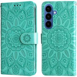 Mobigear Sunflower Housse Samsung Galaxy S26 Etui Porte-Monnaie - Vert