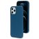 Mobiparts Coque iPhone 12 Pro Max Coque arrière en Silicone - Blueberry Blue