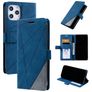 Mobigear Rhombus Housse iPhone 12 Pro Max Etui Porte-Monnaie - Bleu
