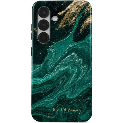 Burga Tough Coque Samsung Galaxy S25 Coque arrière Rigide Anti-Chocs - Emerald Pool