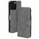 Mobiparts Classic Wallet MagSafe Housse iPhone 16 Pro Max MagSafe Etui Porte-Monnaie - Granite Grey