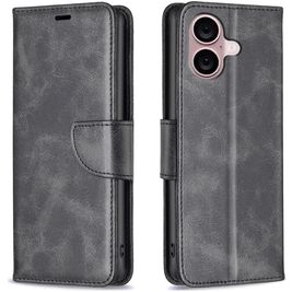 Mobigear Excellent Housse iPhone 16 Plus Etui Porte-Monnaie - Noir