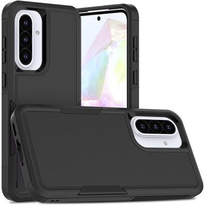 Mobigear Heavy Armor Coque Samsung Galaxy A36 Coque arrière Rigide Anti-Chocs - Noir