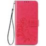 Mobigear Clover Housse OPPO Reno 4 Etui Porte-Monnaie - Magenta
