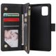 Mobigear Zipper Housse Samsung Galaxy A51 Etui Porte-Monnaie - Noir